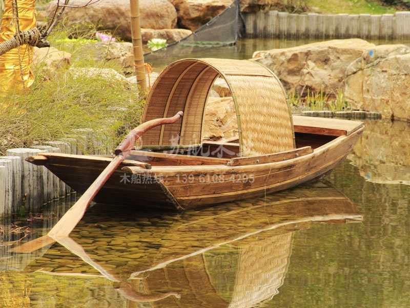 江南古鎮傳統烏篷船 中國古風攝影船